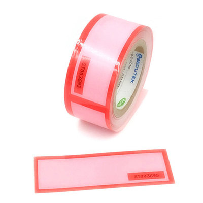 10m Length 65mic Security Seal Stickers , Adhesive Tape Rolls For Serial Number