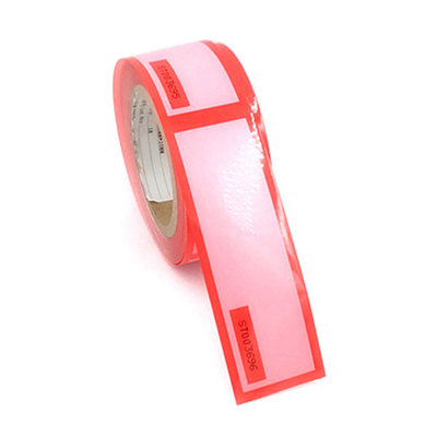 10m Length 65mic Security Seal Stickers , Adhesive Tape Rolls For Serial Number
