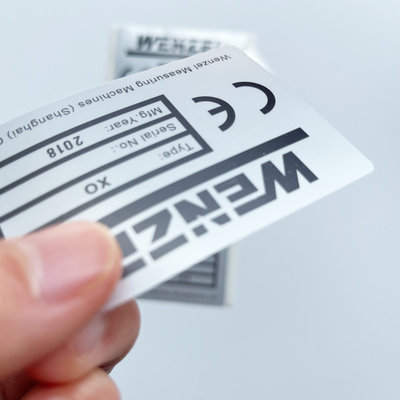 PET PVC Matt Silver Polyester Sticker Blank 4 X 6 Direct Thermal Labels
