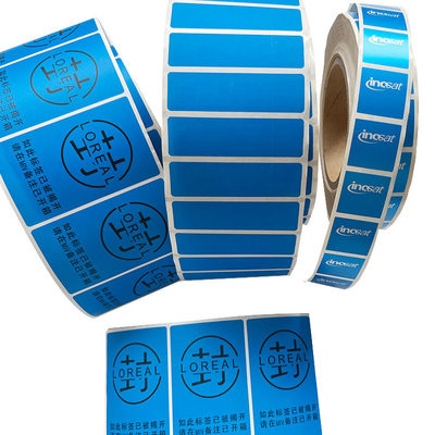 20mm Anti Fake Anti Counterfeit Sticker Glossy Lamination Self Adhesive