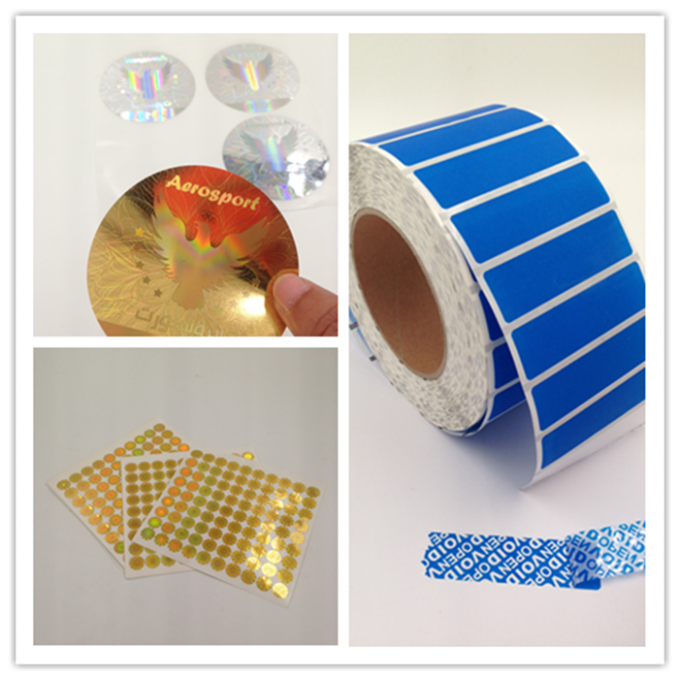 Premium Gold Foil Cosmetic Tamper Seal Stickers