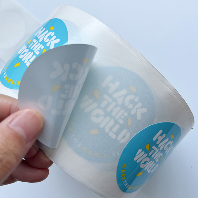 Rolled Bottle Label Sticker Printing Custom Vinyl Adhesive Label