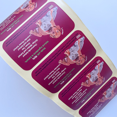 Coated Paper Pet vinyl Tamper Seal Stickers Custom Printed