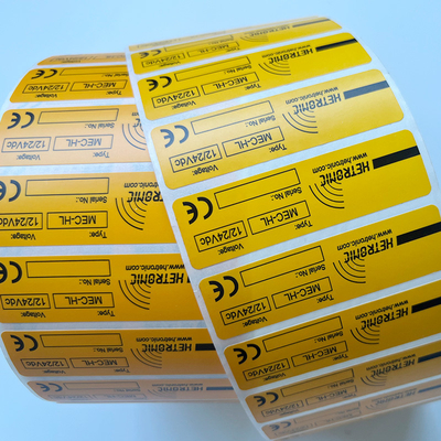 Custom Text Image Adhesive Printing Label Stickers Waterproof Vinyl Sticker Roll