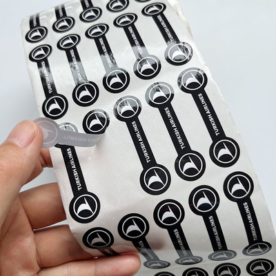 UV Resist Waterproof PVC Self Adhesive Label Split Back Printed Logo Die Cut Vinyl Sticker