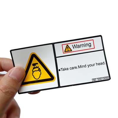 Waterproof Labels Warning Vinyl Packaging Stickers Custom Logo