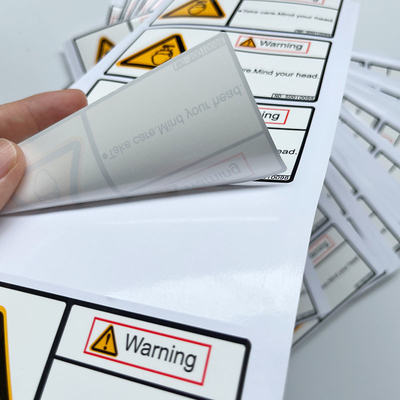 Waterproof Labels Warning Vinyl Packaging Stickers Custom Logo