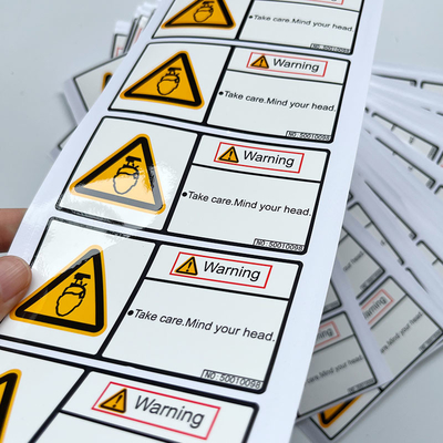 Waterproof Labels Warning Vinyl Packaging Stickers Custom Logo