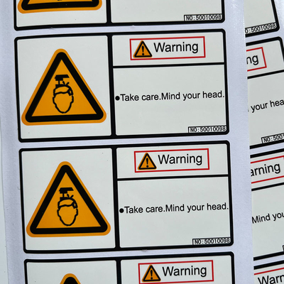 Waterproof Labels Warning Vinyl Packaging Stickers Custom Logo