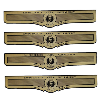 Waterproof Self Adhesive Sticker Cosmetic Logo Printing Perfume Bottle Label