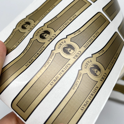 Waterproof Self Adhesive Sticker Cosmetic Logo Printing Perfume Bottle Label