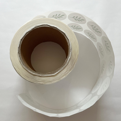 Waterproof Round Label Stickers Custom Image Text Printing Private Adhesive Label