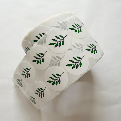 Waterproof Round Label Stickers Custom Image Text Printing Private Adhesive Label