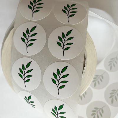 Waterproof Round Label Stickers Custom Image Text Printing Private Adhesive Label