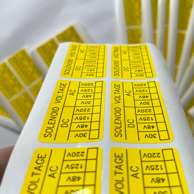 Synthetic Paper Vinyl Tamper Seal Stickers Custom Printing Die Cut Label Sticker