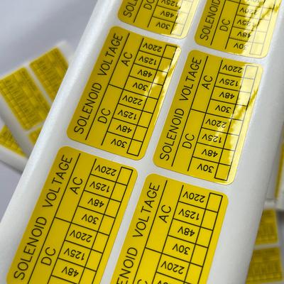 Synthetic Paper Vinyl Tamper Seal Stickers Custom Printing Die Cut Label Sticker