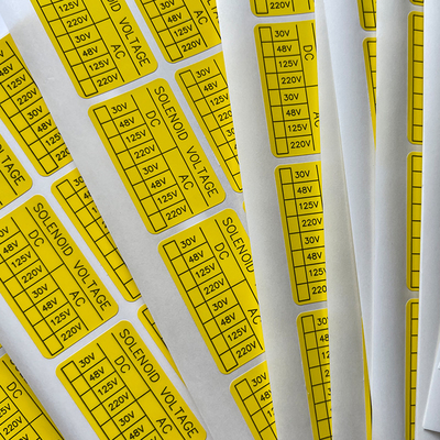 Synthetic Paper Vinyl Tamper Seal Stickers Custom Printing Die Cut Label Sticker