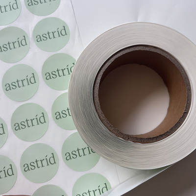 Custom Text Image Adhesive Printing Round Label Stickers Waterproof Vinyl Sticker Roll