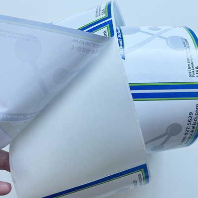 Custom Printing Vinyl Label Sticker Synthetic Paper Die Cut Roll For Labelling Machine
