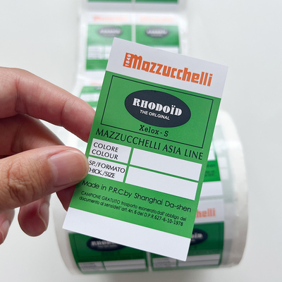 Custom Private Coated Paper Adhesive Sticker 3 Color Printing Attractive Labels