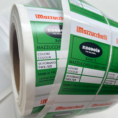 Custom Private Coated Paper Adhesive Sticker 3 Color Printing Attractive Labels