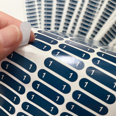 Vinyl Packing Label Sticker , Coated Self Adhesive Paper Label