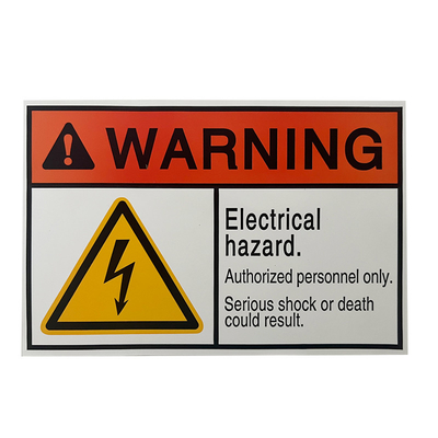 Waterproof Packaging Printed Vinyl Warning Stickers Custom Logo