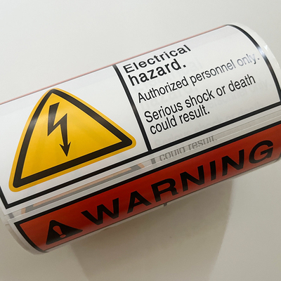 Waterproof Packaging Printed Vinyl Warning Stickers Custom Logo