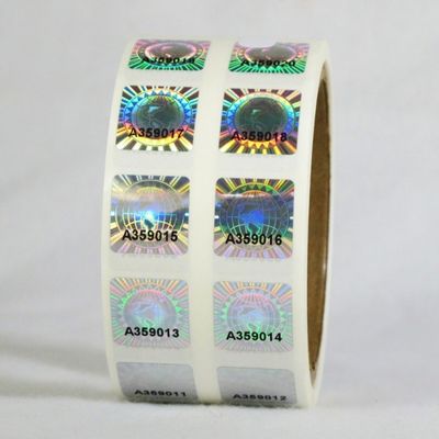 2 * 3cm 2D 3D Moving Grating Security Hologram Stickers