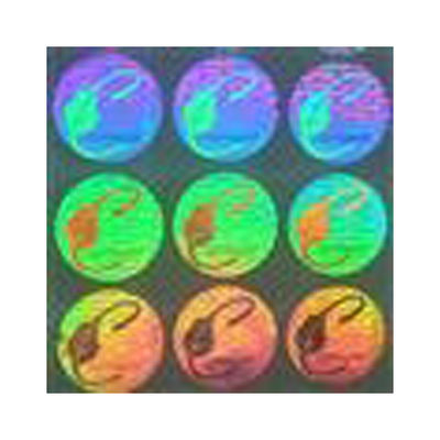 ISO9001 2008 CMYK color Security Hologram Stickers for Certificate