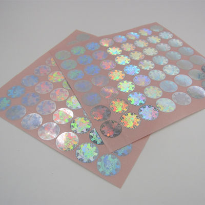 Round Shape Security Hologram Stickers , Genuine Hologram Stickers