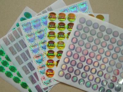 Round Shape Security Hologram Stickers , Genuine Hologram Stickers