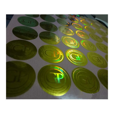 Anti Counterfeit Gold And Silver Security Hologram Stickers