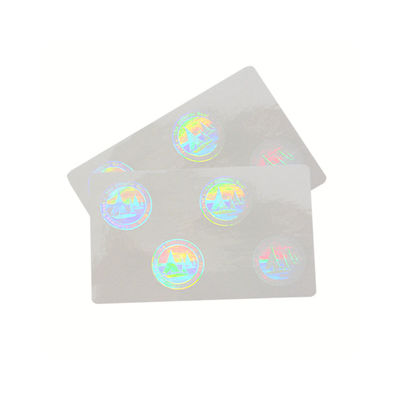 Custom Shapes ID Die Cut Transparent Hologram Stickers , Tamper Proof Hologram Stickers