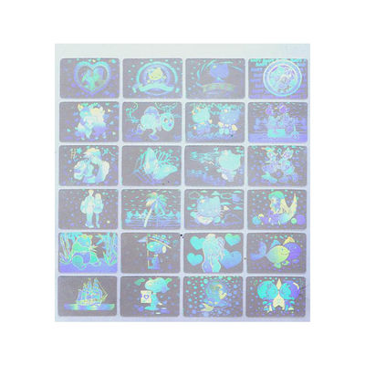 Custom Shapes ID Die Cut Transparent Hologram Stickers , Tamper Proof Hologram Stickers