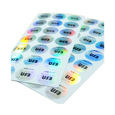 Waterproof Die Cut Security Hologram Stickers , Hologram Original Sticker