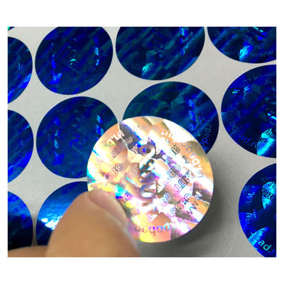 Waterproof 2D 3D Round Roll Hologram Authentic Stickers