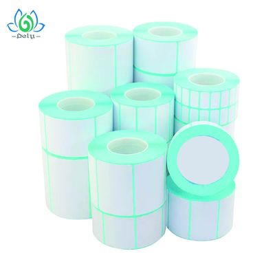 Waterproof High Adhesive Blank Vinyl Record Label Stickers , Blank Roll Labels