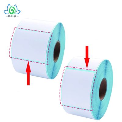 Waterproof High Adhesive Blank Vinyl Record Label Stickers , Blank Roll Labels