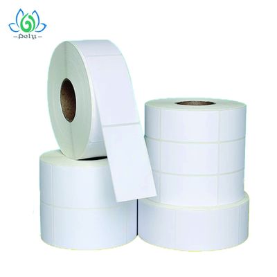 Waterproof High Adhesive Blank Vinyl Record Label Stickers , Blank Roll Labels