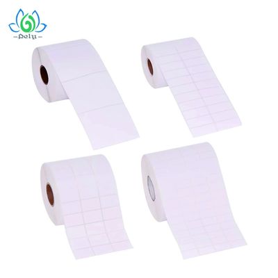 Waterproof High Adhesive Blank Vinyl Record Label Stickers , Blank Roll Labels
