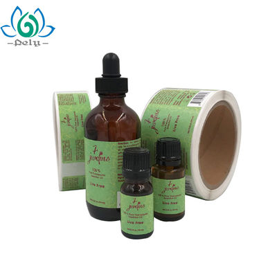 3 x 7.5cm Amber Bottle CMYK Color vinyl Label Roll