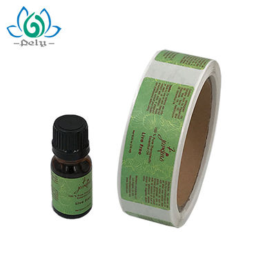 3 x 7.5cm Amber Bottle CMYK Color vinyl Label Roll