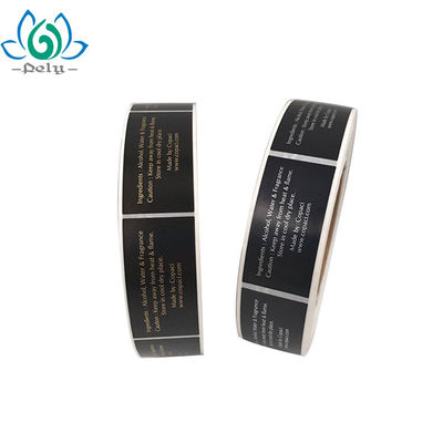 3 X 7.5cm Adhesive Vinyl Stickers On Natural Cosmetic Bottle