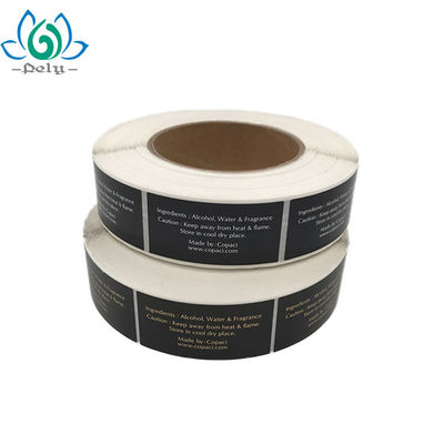 3 X 7.5cm Adhesive Vinyl Stickers On Natural Cosmetic Bottle