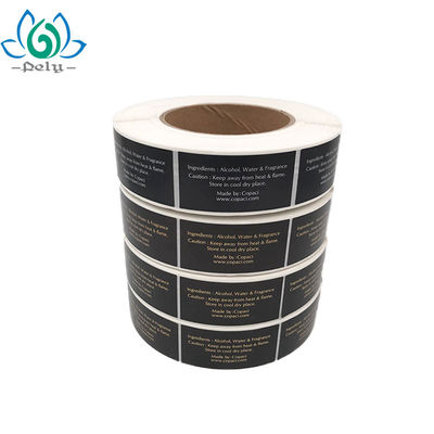 3 X 7.5cm Adhesive Vinyl Stickers On Natural Cosmetic Bottle
