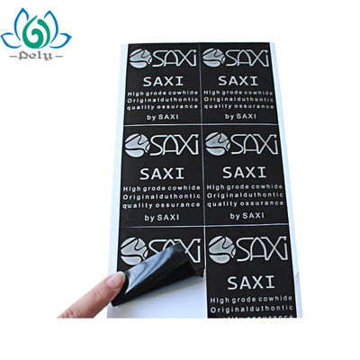 Waterproof Black Color Shampoo Bottle Adhesive Vinyl Stickers