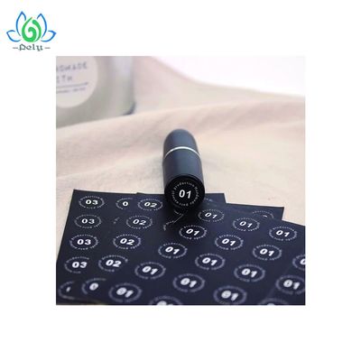 Waterproof Black Color Shampoo Bottle Adhesive Vinyl Stickers