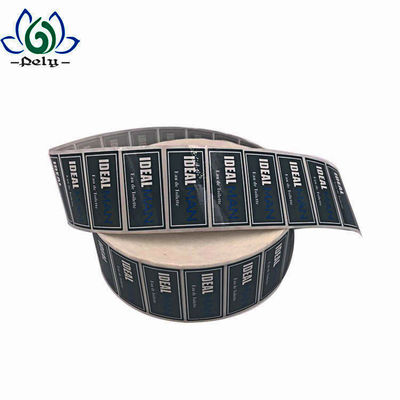 Waterproof Black Color Shampoo Bottle Adhesive Vinyl Stickers