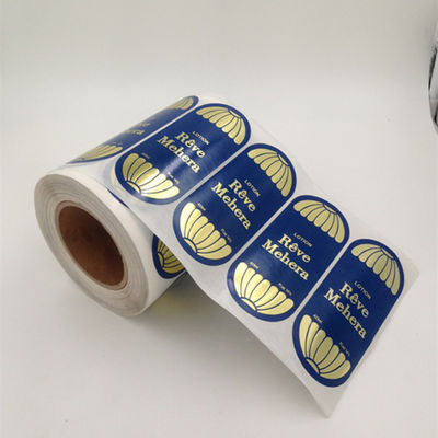 Pantone Color Waterproof Vinyl Sticker Paper For Cosmetic Bottle